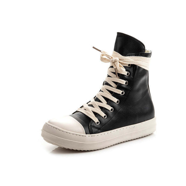 Agent Rick Owens High Top Sneaker Small Laces- Black