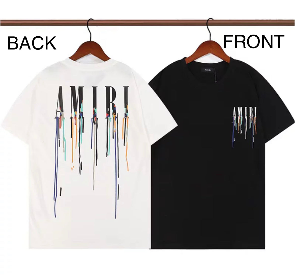 Amiri Paint Drip Core Logo Tee