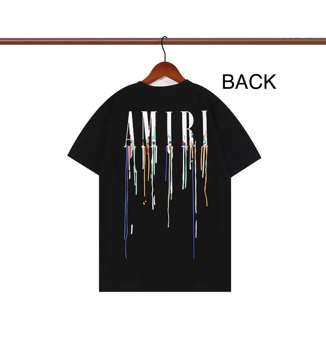 Amiri Paint Drip Core Logo Tee – hypeboyswiththetoys1