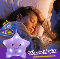 LED Night Light Star Pillow
