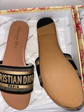 Paris Dway Embroidered Slide- Tan (preorder)