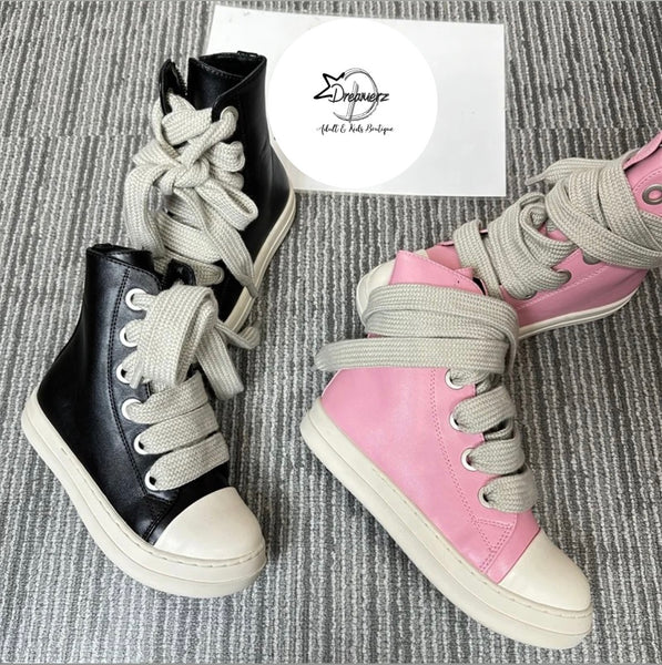 Kids Agent Rick Ownes High Top Sneakers