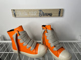 Agent Rick Owens High Top Sneaker Thick Laces- Orange