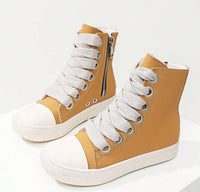 Rick Owens Like High Top Sneakers- Camel