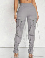 Parachute Laced Up Joggers Gray- SALE