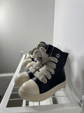 Agent Rick Owens High Top Sneaker Thick Laces- Black