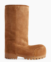 Alaska Fur Tall Boots- Tan