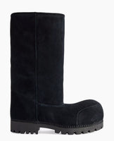 Alaska Fur Tall Boots- Black