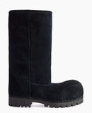 Alaska Fur Tall Boots- Black