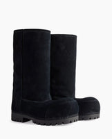 Alaska Fur Tall Boots- Black
