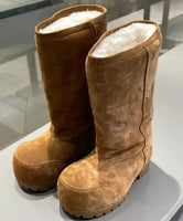 Alaska Fur Tall Boots- Tan