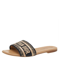 Paris Dway Embroidered Slide- Tan (preorder)