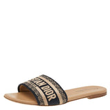 Paris Dway Embroidered Slide- Tan (preorder)
