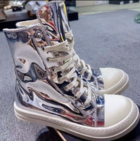 Agent Rick Owens High Top Sneaker METALLIC