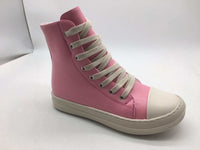 Agent Rick Owens High Top Sneaker Small Laces- Pink