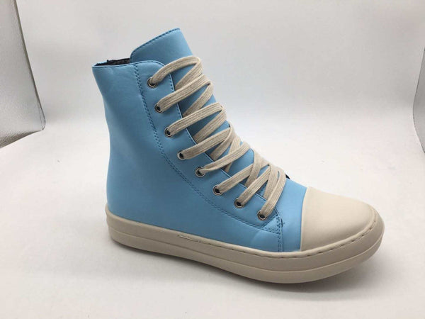 Agent Rick Owens High Top Sneaker Small Laces- Blue
