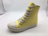 Agent Rick Owens High Top Sneaker Small Laces- Yellow