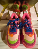 Off White Like Sneaker- Fuchsia