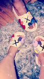 Overstock Yeezy Like Slides Elmo and Spongebob