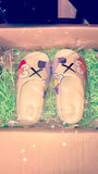 Overstock Yeezy Like Slides Elmo and Spongebob