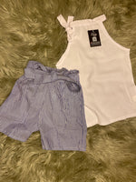 Tie Up Blouse/ Short Set