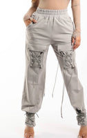 Parachute Laced Up Joggers Gray- SALE