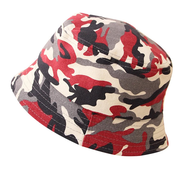 Etavirp Logo Stone Wash Bucket Hat Camo-