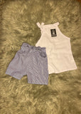 Tie Up Blouse/ Short Set