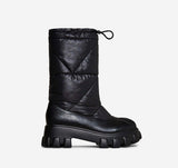 Puffer Drawstring Snow Boot