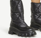 Puffer Drawstring Snow Boot