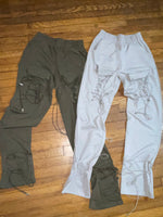 Parachute Laced Up Joggers Olive- SALE